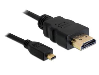 Delock kabel HDMI samec -> HDMI micro V1.4 samec 1m pozlacenÃ½