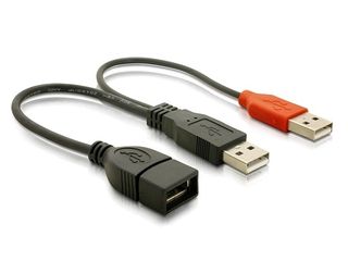 Delock datovÃ½ a napÃ¡jecÃ­ USB kabel, ÄernÃ½