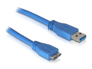 Delock Kabel USB 3.0-A samec > Micro USB 3.0 samec, 1m, modrÃ½