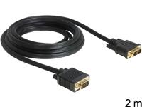 Delock kabel DVI 12+5 (M) > VGA (M) 2 m