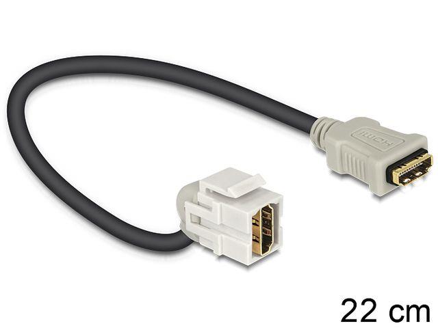 Delock Keystone modul HDMI (F) > HDMI (F) 110Â° s kabelem