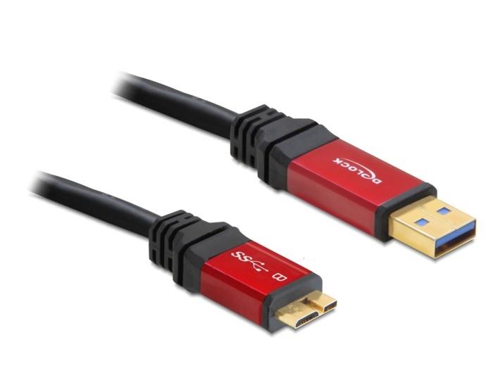 Delock kabel USB AM 3.0 -> USB BM-Micro 1m Premium