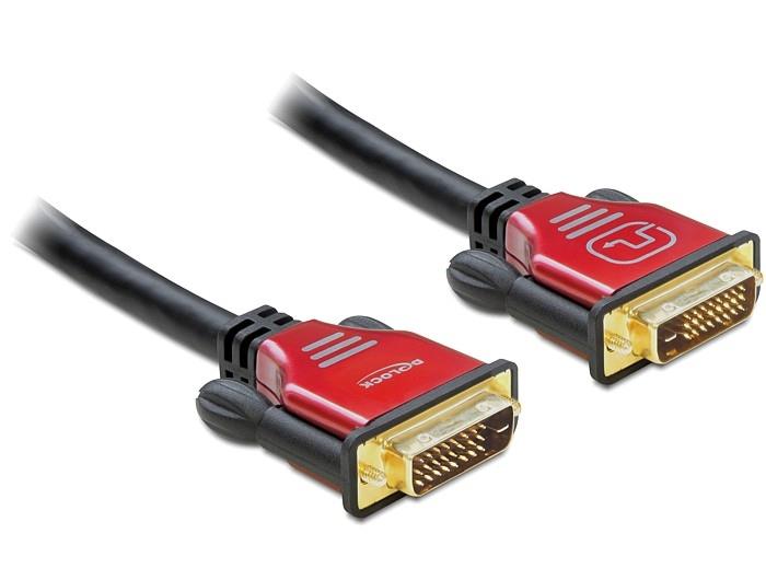 Delock kabel DVI-D 24+1 (M) -> DVI-D 24+1 (M) 3m