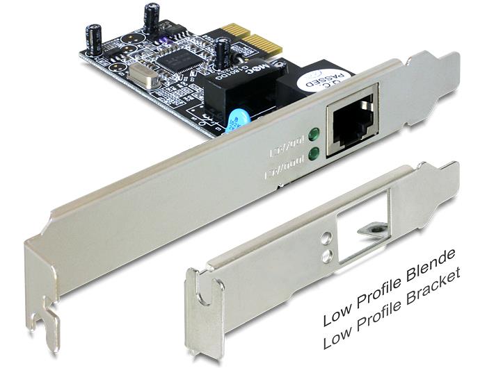 Delock karta PCI Express > 1 x Gigabit LAN + low profile