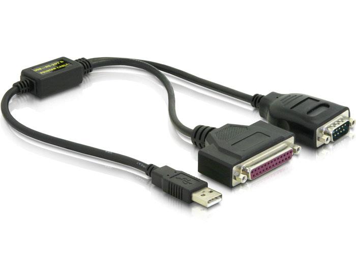 Delock adaptÃ©r USB 1.1 > 1 x sÃ©riovÃ½, 1 x paralelnÃ­