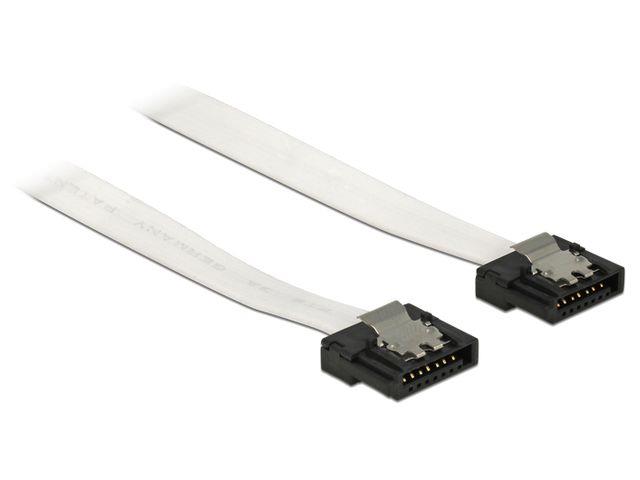 Delock Cable SATA FLEXI 6 Gb/s 100 cm white metal