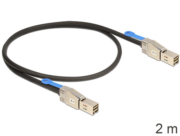 Delock kabel Mini SAS HD SFF-8644 > Mini SAS HD SFF-8644 2m