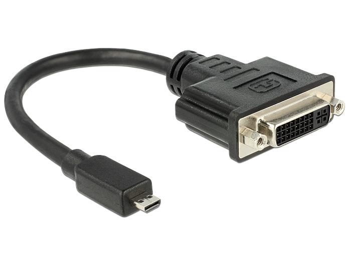 Delock adaptÃ©r HDMI Micro-D (M) -> DVI 24+5 (F) 20 cm