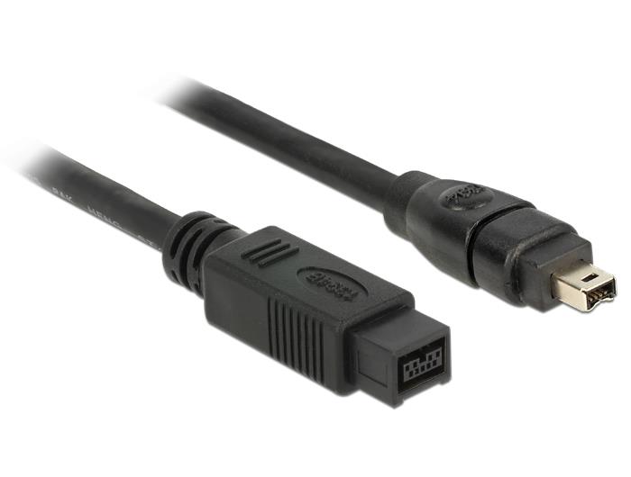 Delock kabel FireWire 9 pin (M) > 4 pin (M), 1m