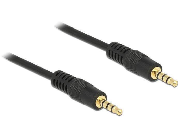 Delock kabel stereo jack 3.5 mm 4 pin (M) > (M), 2 m