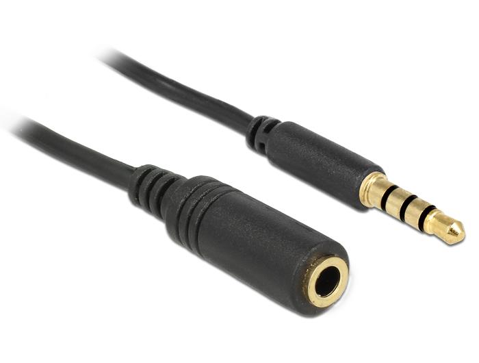Delock prodluÅ¾ovacÃ­ kabel audio stereo jack 3.5mm (M) -> iPhone 4pin (F), 5m