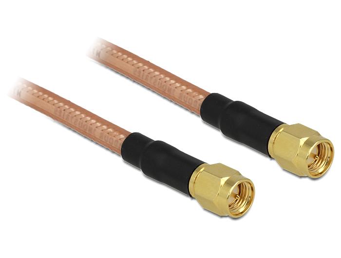 Delock antÃ©nnÃ­ kabel SMA Plug > SMA Plug RG-142 400 mm