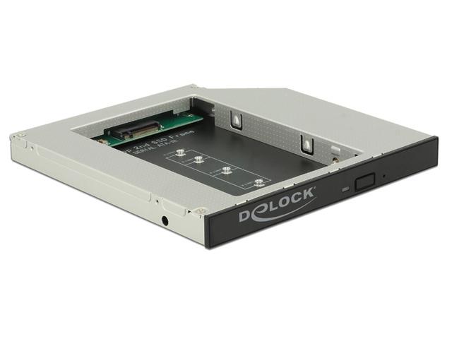 Delock Slim SATA 5.25 Installation Frame for 1 x M.2 SSD Key B