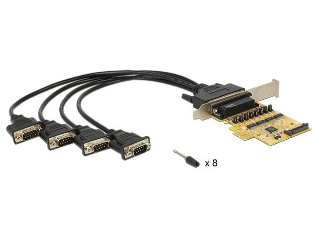 Delock PCI Express Card > 4 x Serial with voltage supply