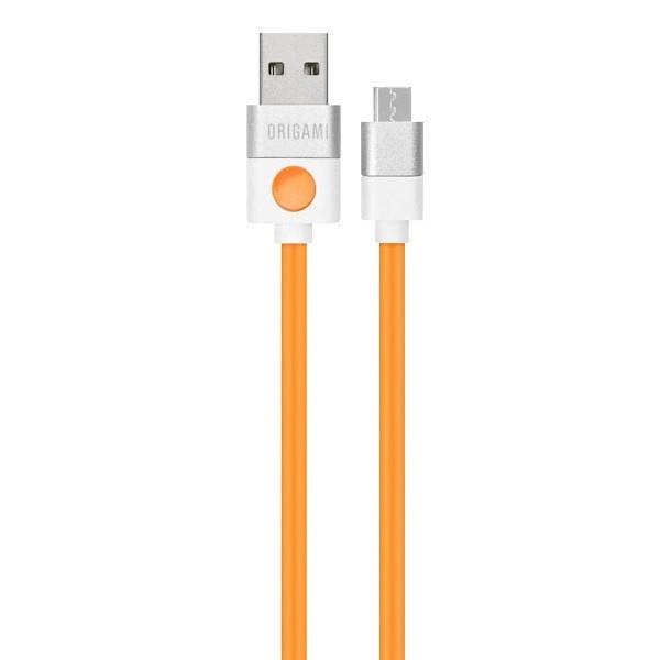 Origami kabel USB/micro USB, 2m, oranÅ¾ovÃ½