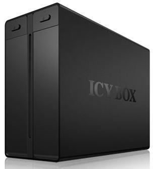 Icy Box External 2x3,5'' HDD Case RAID System 2x3,5'' SATA 3 HDD To USB3.0 Black