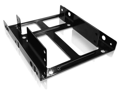 Icy Box Internal Mounting frame 3,5 '' for 2x 2.5'', Black