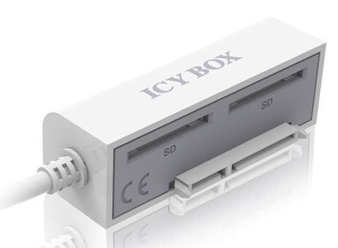 Icy Box USB 3.0 adapter cable for 2.5'' SSD/HDD SATA, 2xUSB 3.0, SD card reader
