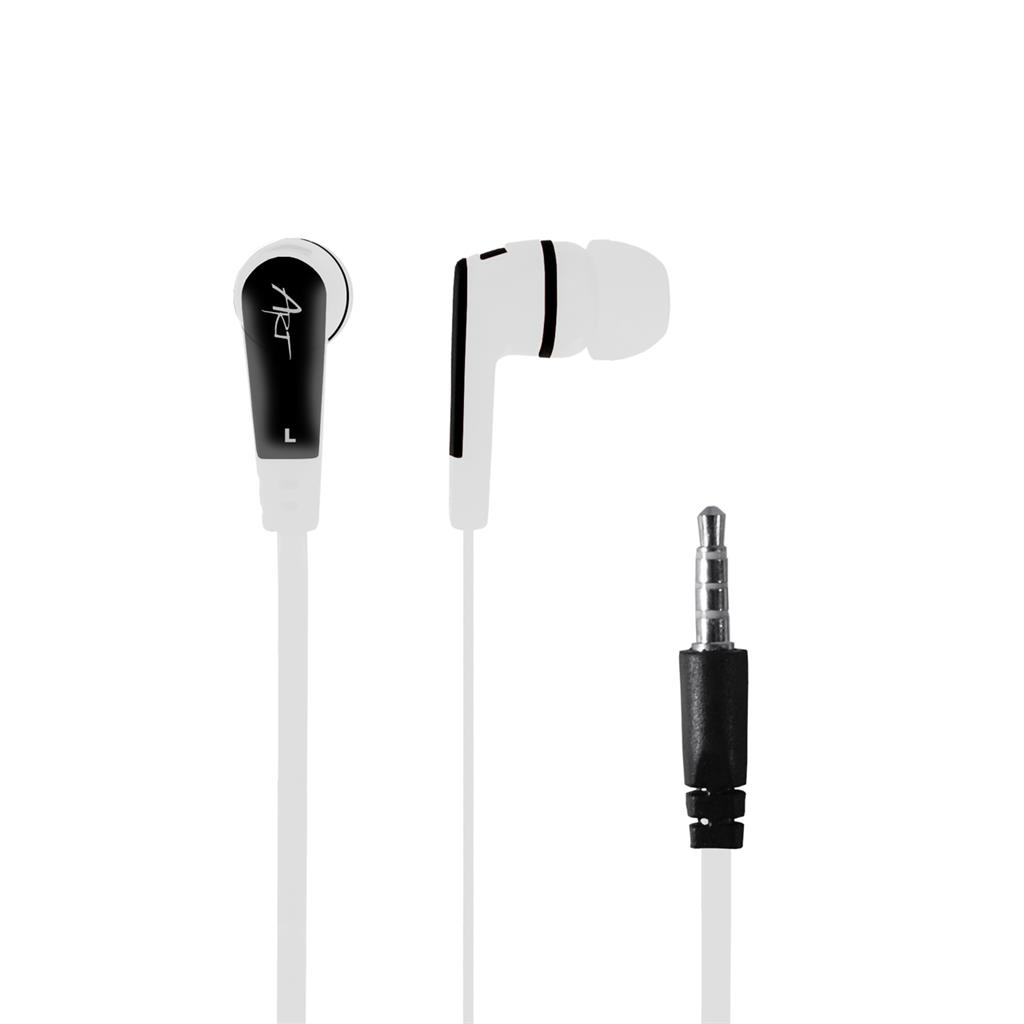 ART earbuds headphones with microphone S2A white smartphone/MP3/tablet