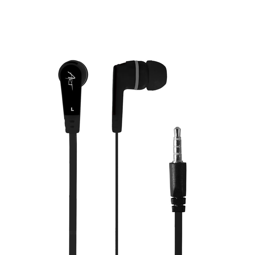ART earbuds headphones with microphone S2B black smartphone/MP3/tablet