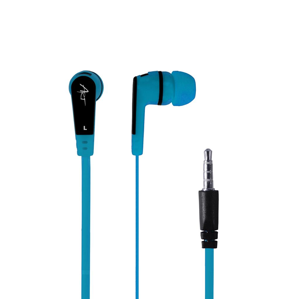 ART earbuds headphones with microphone S2E blue smartphone/MP3/tablet