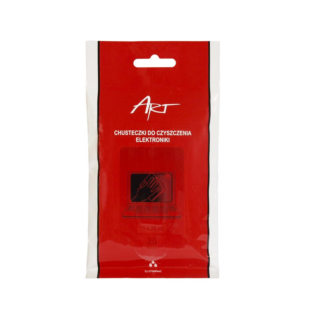 ART wet cleaner wipes for electronics (20 pcs. in the bundle)