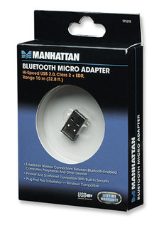 Manhattan bluetooth adaptÃ©r Hi-Speed USB 2.0 Class 2 Micro