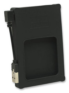 Manhattan ExternÃ­ box na 2.5'' SATA HDD, USB 2.0, ÄernÃ½, silikon