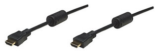Manhattan kabel pro monitory HDMI/HDMI 1.3 1,8m stÃ­nÄnÃ½, ÄernÃ½