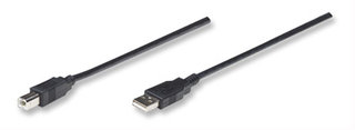 Manhattan USB 2.0 kabel A-B M/M 3m, ÄernÃ½