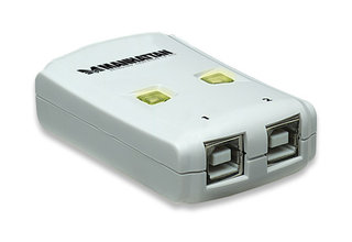 Manhattan Hi-Speed USB 2.0 Switch automaticky sdÃ­lenÃ½ 2 PC - 1 USB
