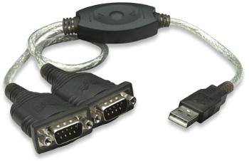 Manhattan konvertor USB 1.1/Serial (2 x RS232)