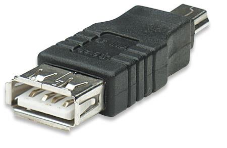 Manhattan Hi-Speed USB adapter A female to Mini-B male