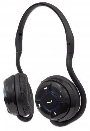 Manhattan Bluetooth Stereo Headset Flex, with microphone, black