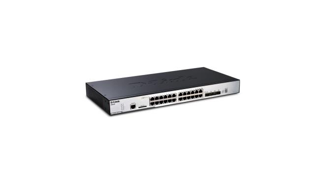 D-Link 24-port 10/100/1000 Layer2 Stackable Gigabit Switch 4-port Combo SFP