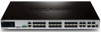 D-Link xStack 24-port SFP Layer 3 Managed Gigabit Switch, 4 Combo