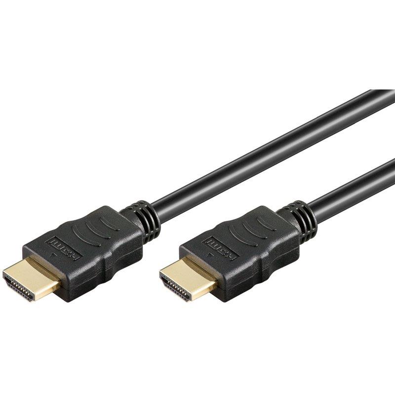 Techly Kabel k monitoru HDMI-HDMI M/M 1.4 Ethernet, stÃ­nÄnÃ½, 5m, ÄernÃ½