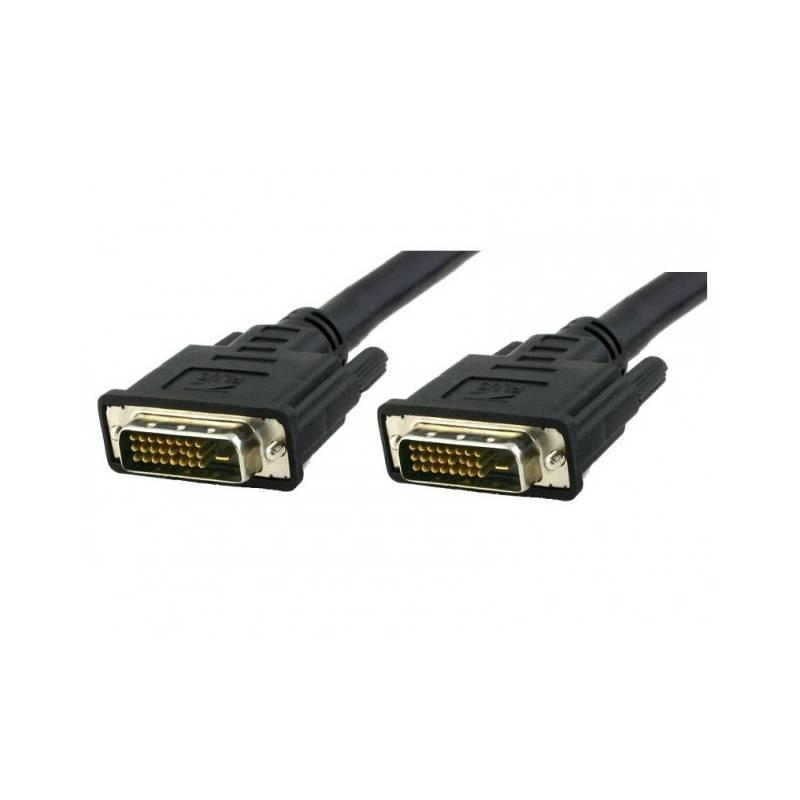 Techly Kabel k monitoru DVI-D/DVI-D M/M 24+1 Dual Link, 1,8m