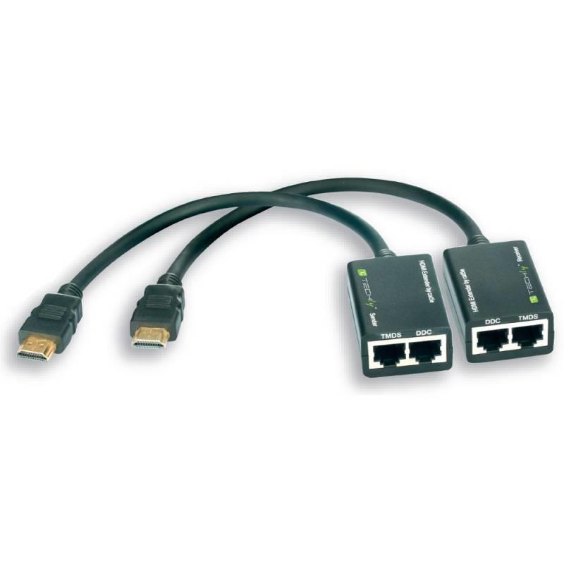 Techly HDMI extender, kabel Cat.5e/6, max. dÃ©lka 30m