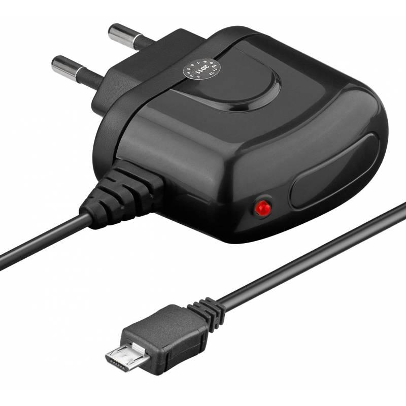 Techly sÃ­tovÃ¡ nabijeÄka Micro-USB 5V 2A s kabelem, ÄernÃ¡