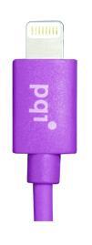 PQI i-Cable kabel Apple Lightning/USB 90cm, fialovÃ½