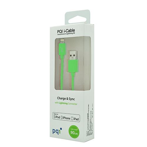 PQI i-Cable kabel Apple Lightning/USB 90cm, zelenÃ½