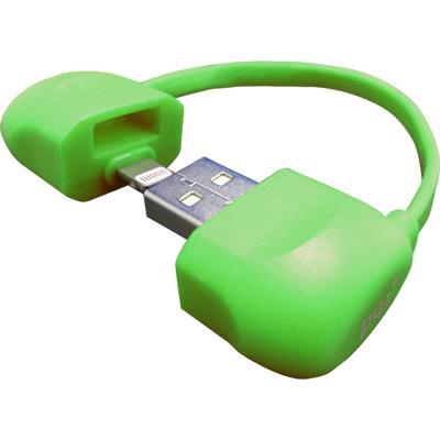PQI i-Cable Bag kabel Apple Lightning/USB pÅÃ­vÄsek, zelenÃ½