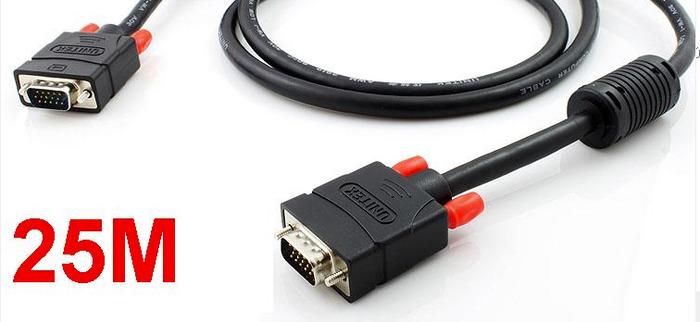 Unitek PREMIUM kabel VGA HD15 M/M 25m