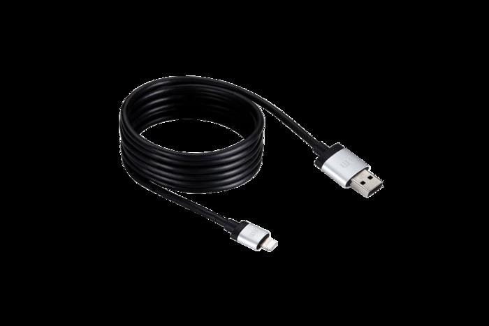 JustMobile AluCable kabel Apple Lightning/USB 1.5m, hlinÃ­kovÃ½