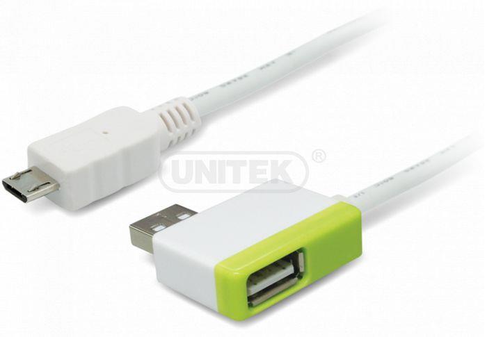 Unitek Y-2013 adaptÃ©r USB - microUSB + hub USB