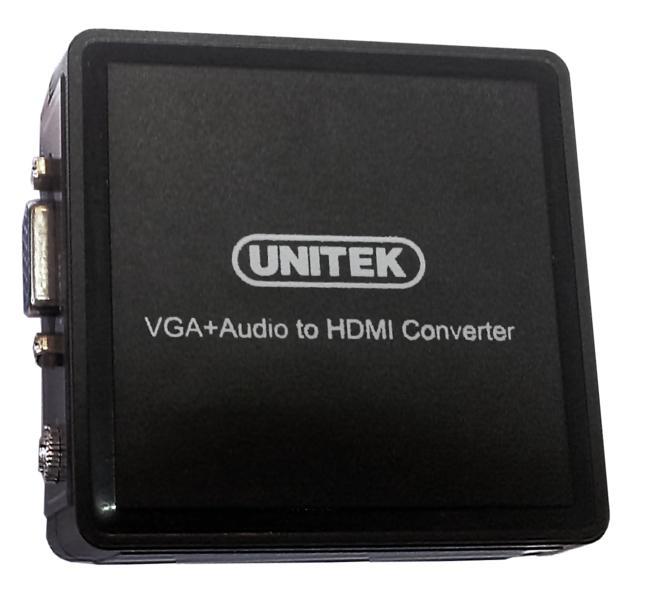 Unitek Y-8701 adaptÃ©r VGA + audio - HDMI