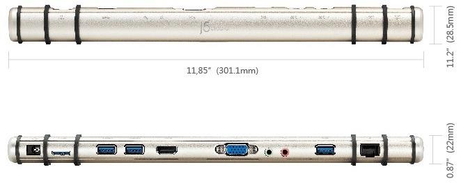 j5create JUD530 Mini Ultra Station dokovacÃ­ stanice USB 3.0