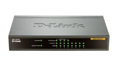 D-Link 8-port 10/100 Desktop Switch, 4 PoE Ports