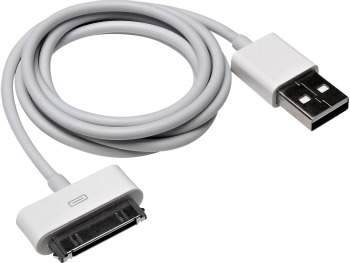 Sandberg USB synchronizaÄnÃ­ a napÃ¡jecÃ­ kabel, 30pin, 1m, bÃ­lÃ½